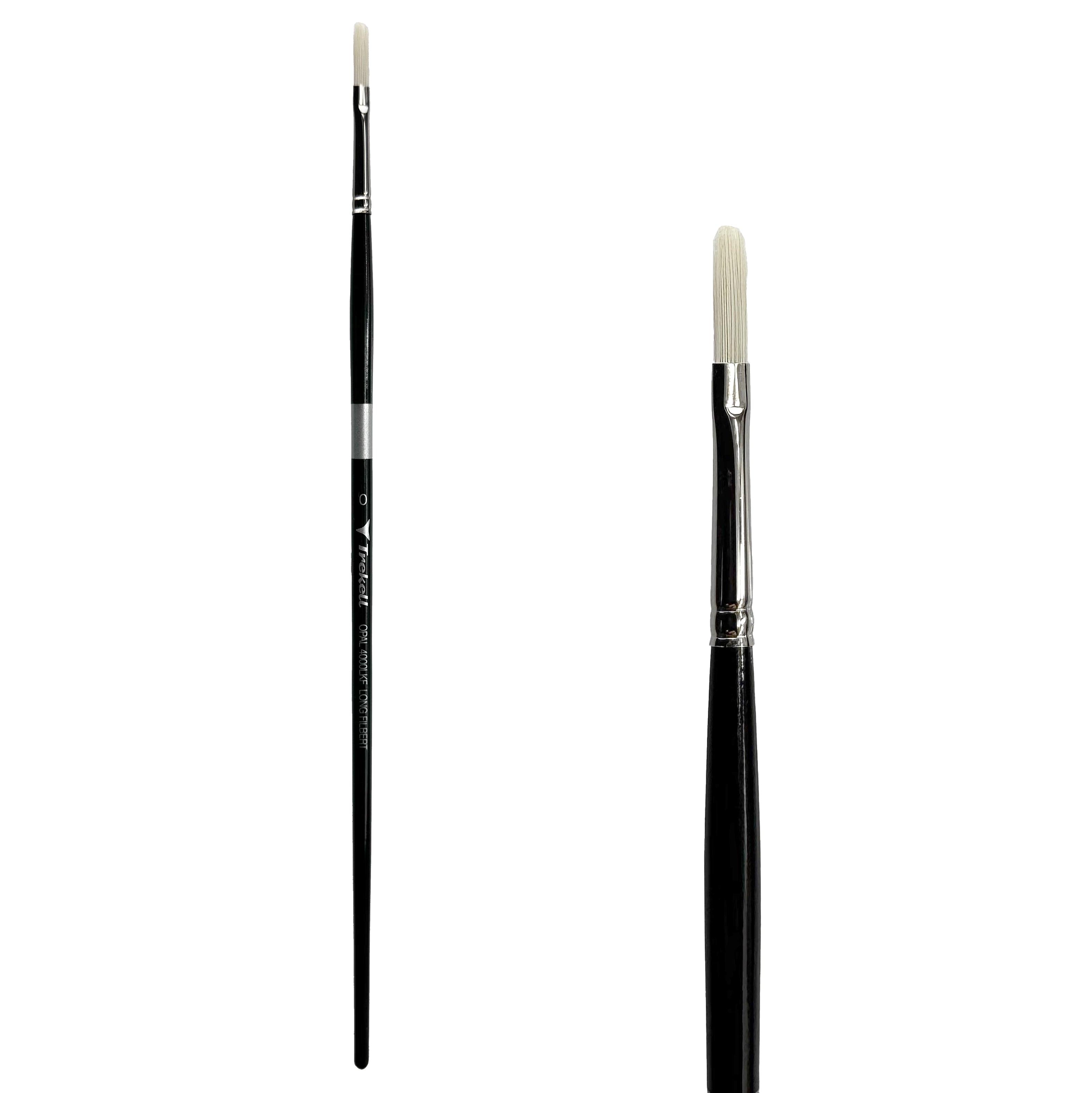 Trekell Opal #0 Long Filbert Brush - Long Handle Trekell Art Supplies