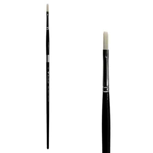 Trekell Opal #0 Long Flat Brush - Long Handle Trekell Art Supplies