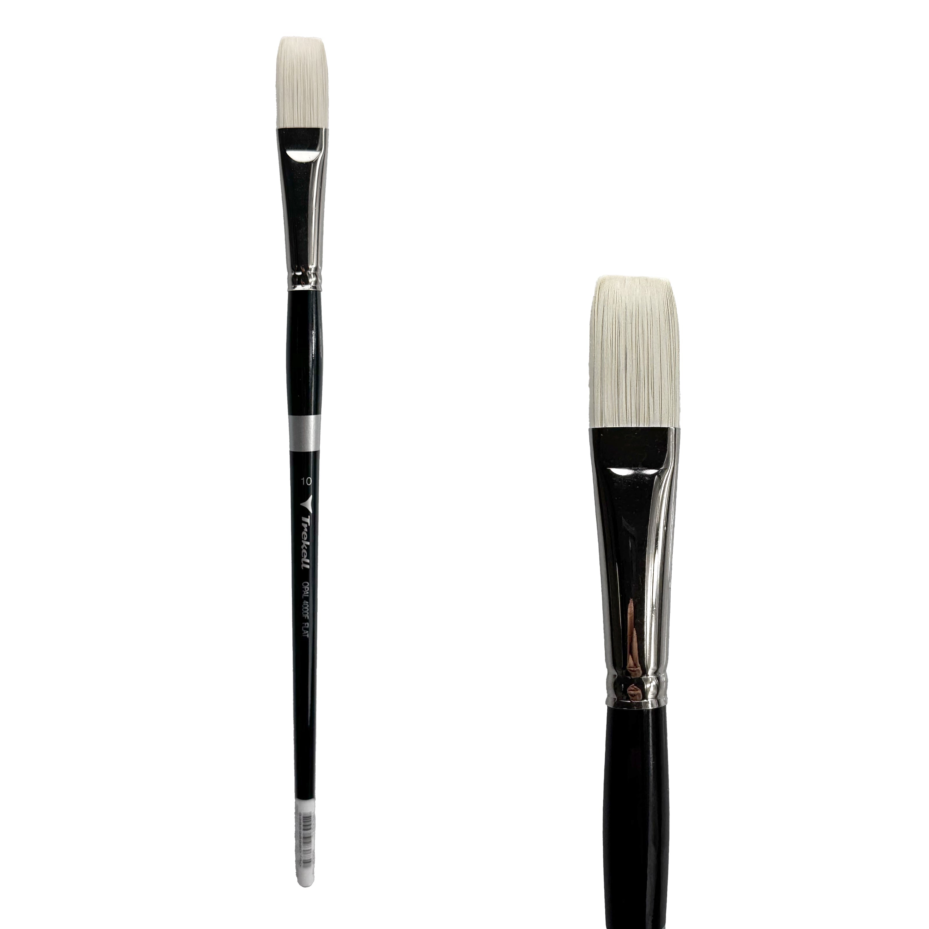 Trekell Opal #10 Flat Brush - Long Handle Trekell Art Supplies