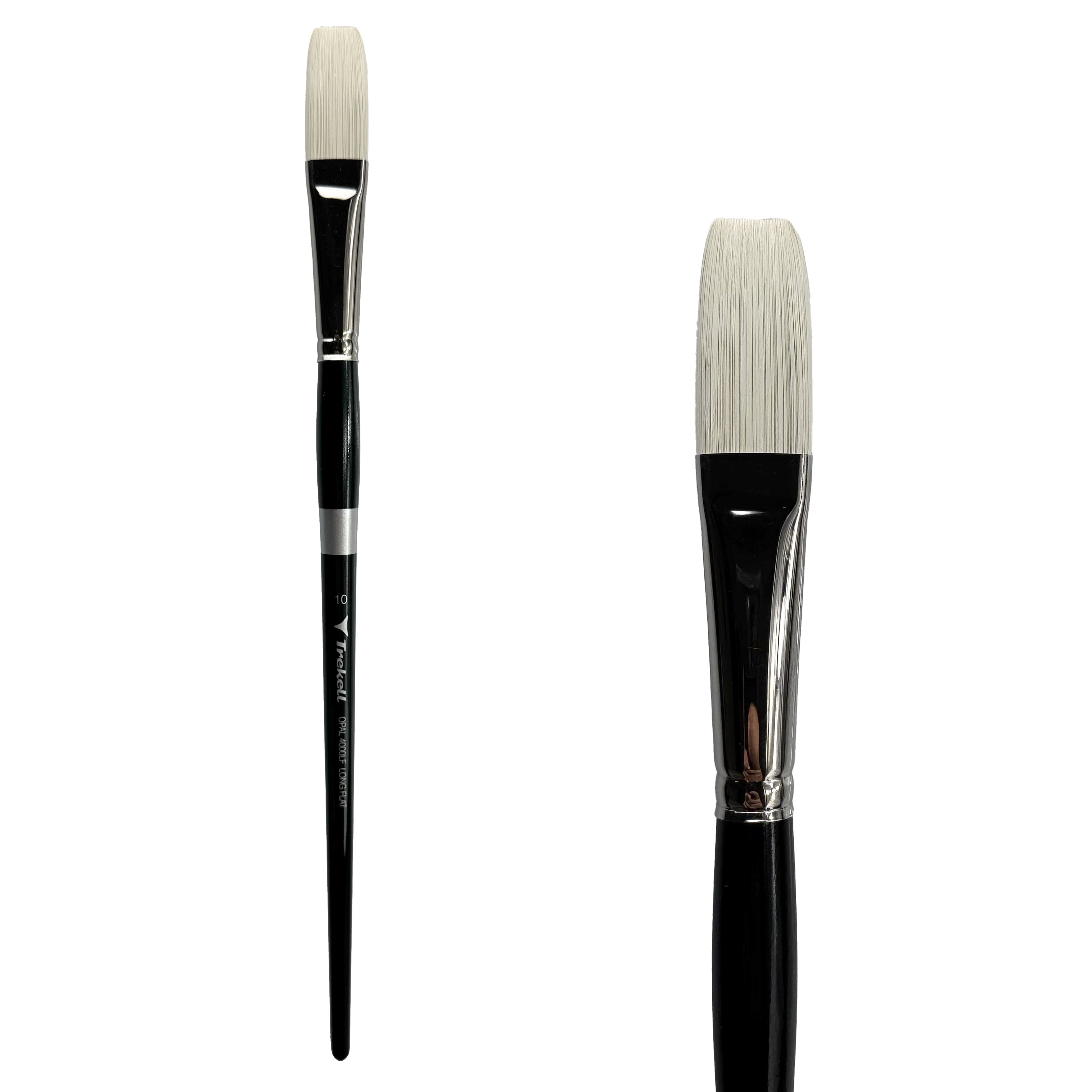 Trekell Opal #10 Long Flat Brush - Long Handle Trekell Art Supplies
