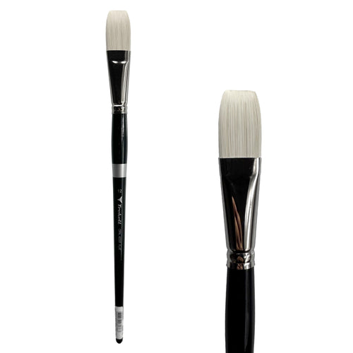 Trekell Opal #12 Flat Brush - Long Handle Trekell Art Supplies