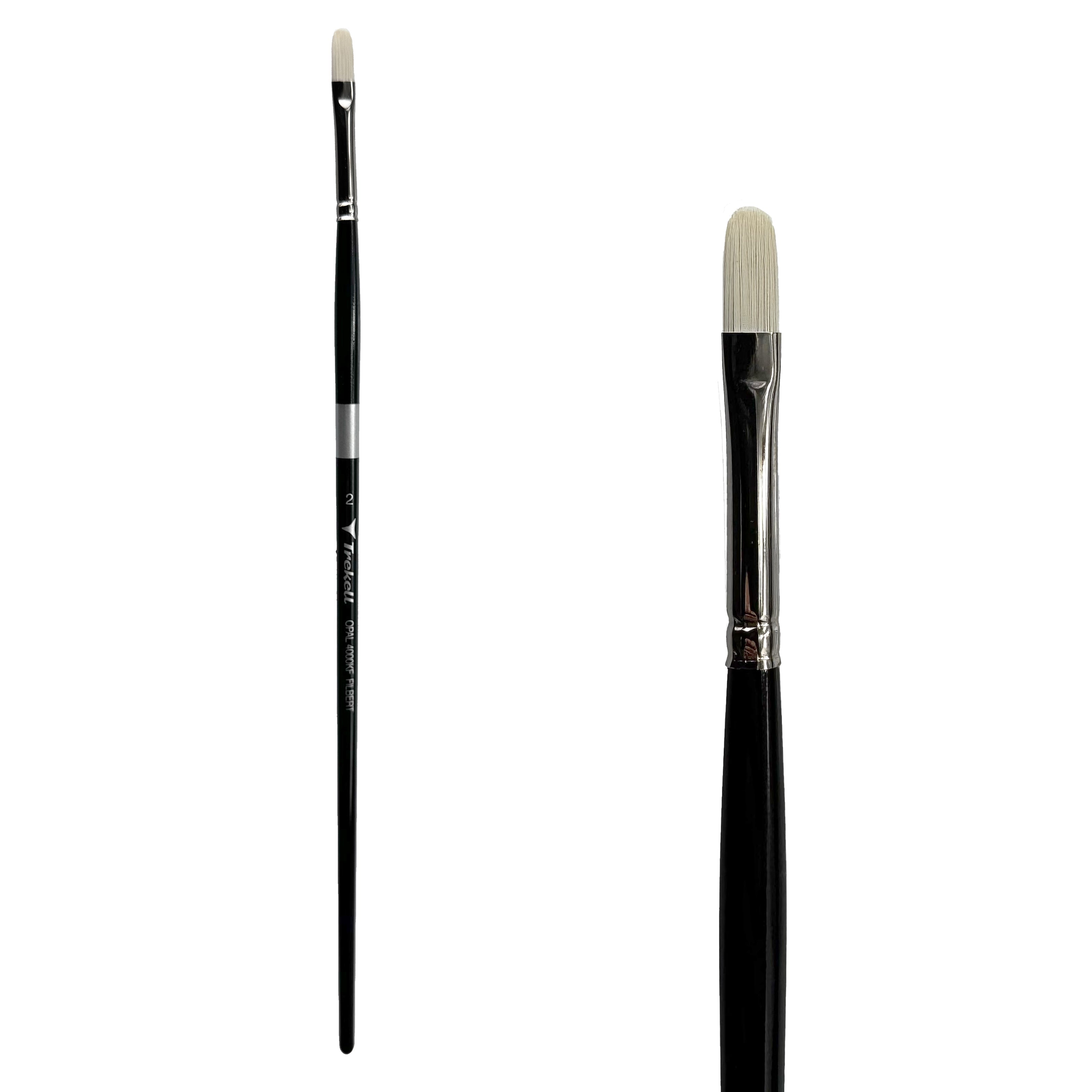 Trekell Opal #2 Filbert Brush - Long Handle Trekell Art Supplies
