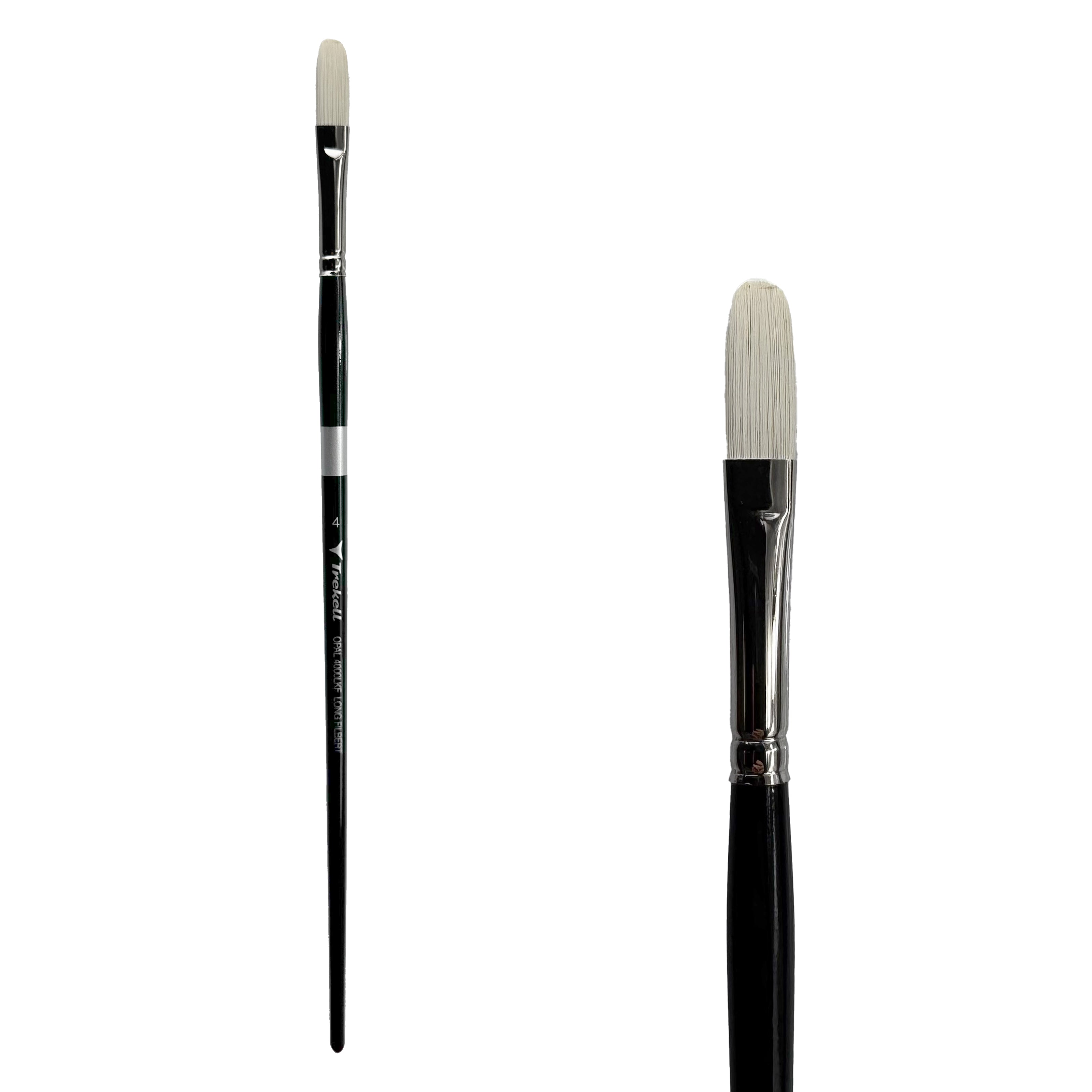 Trekell Opal #4 Long Filbert Brush - Long Handle Trekell Art Supplies