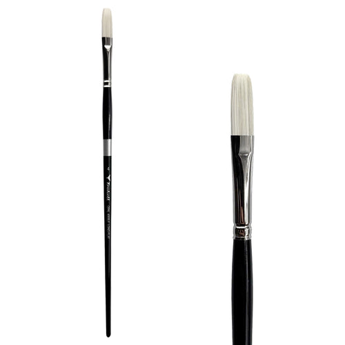 Trekell Opal #4 Long Flat Brush - Long Handle Trekell Art Supplies
