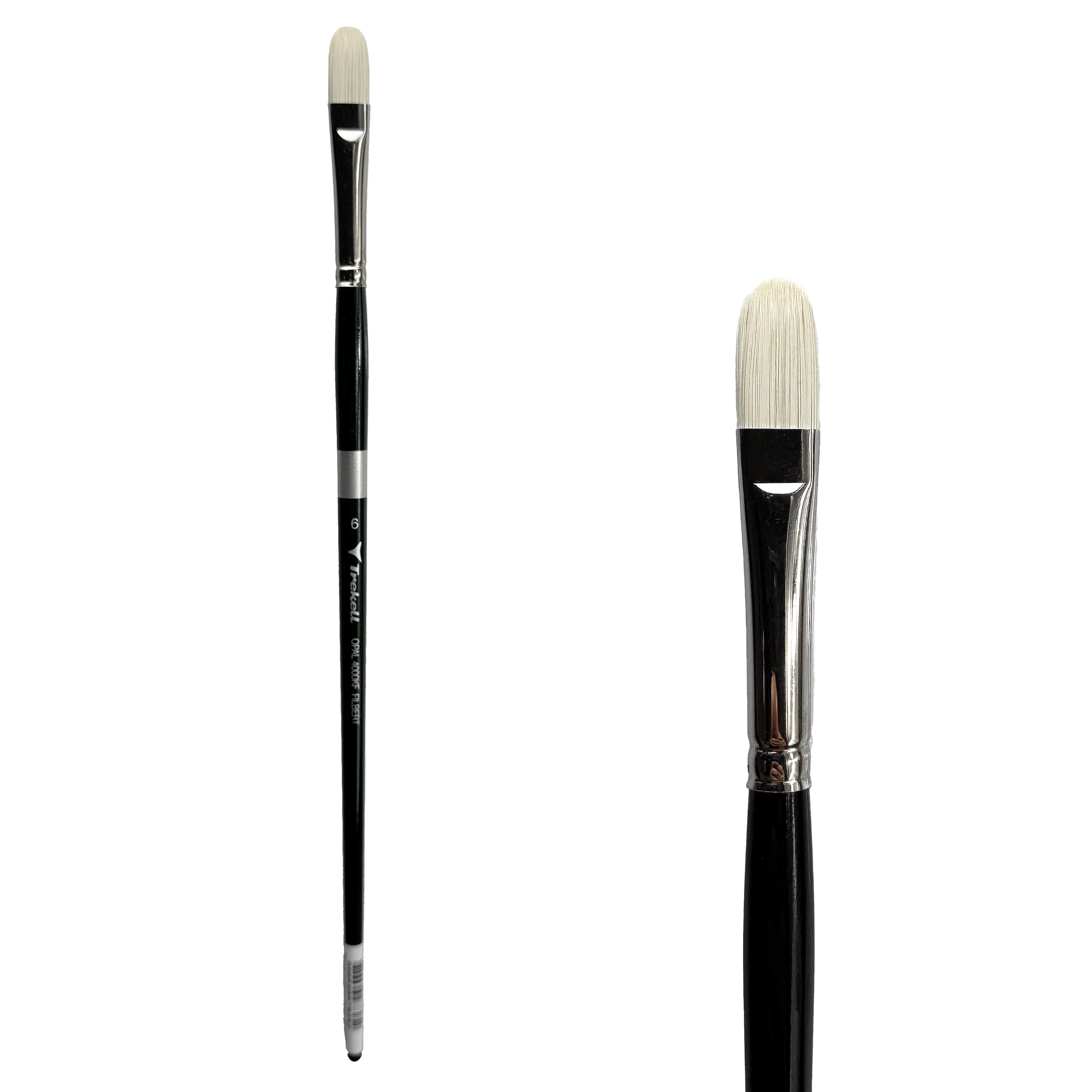 Trekell Opal #6 Filbert Brush - Long Handle Trekell Art Supplies