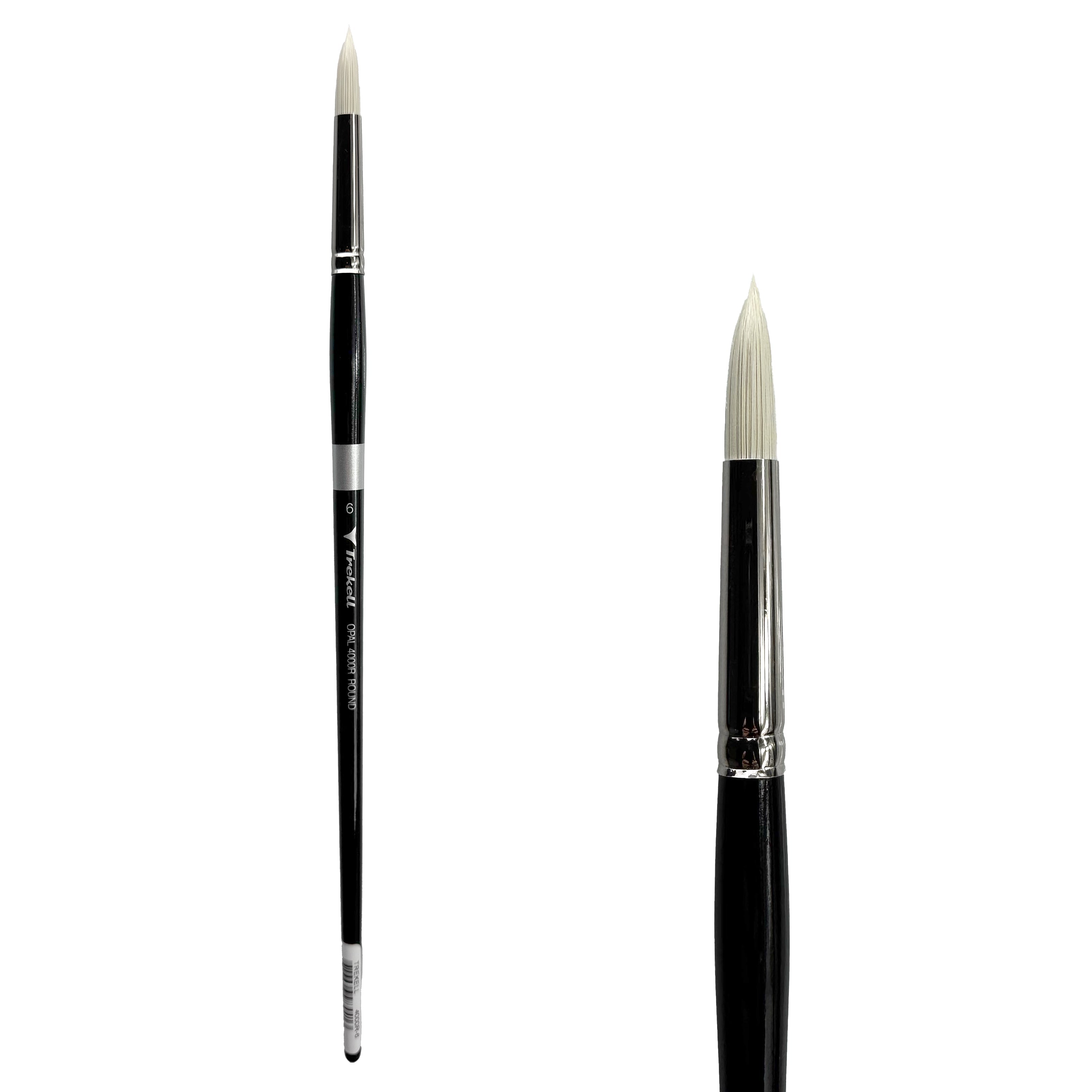 Trekell Opal #6 Round Brush - Long Handle Trekell Art Supplies