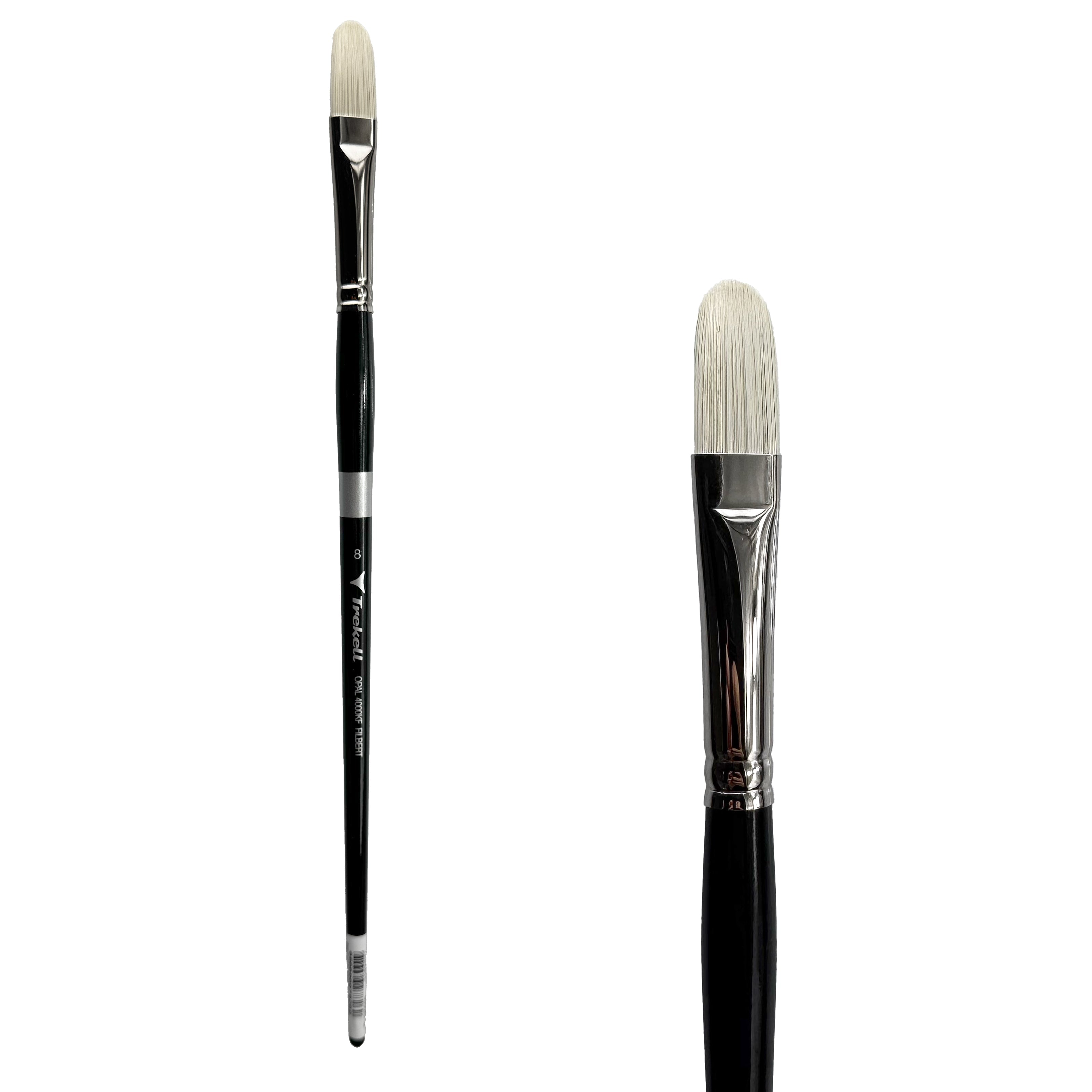 Trekell Opal #8 Filbert Brush - Long Handle Trekell Art Supplies