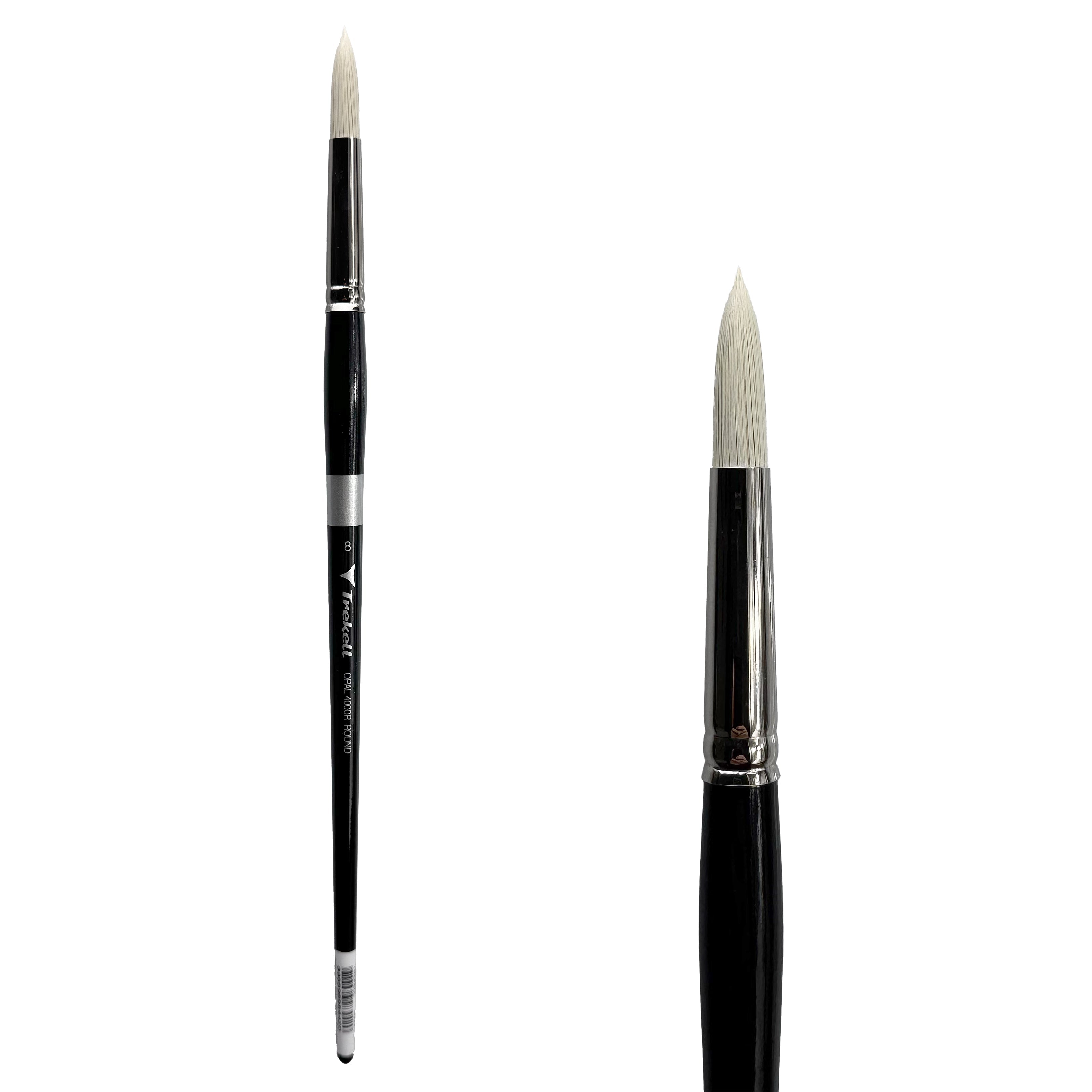 Trekell Opal #8 Round Brush - Long Handle Trekell Art Supplies