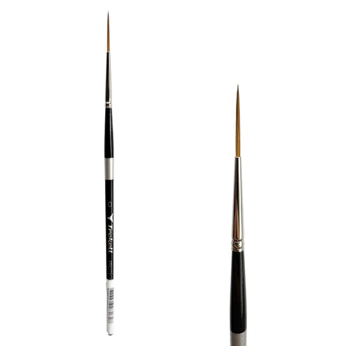 Trekell Protégé #0 Script/Rigger Brush - Short Handle Trekell Art Supplies