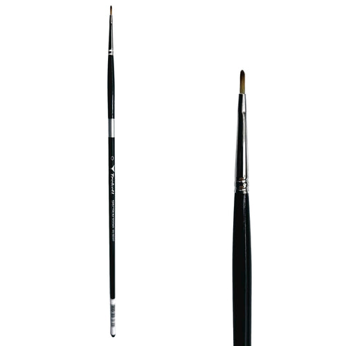 Trekell Spectrum #0 Filbert Brush - Long Handle Trekell Art Supplies