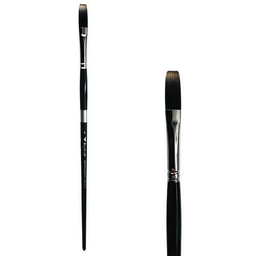 Trekell Spectrum #4 Long Flat Brush - Long Handle Trekell Art Supplies