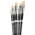 Trekell Hog Bristle Long Handle Artist Brush - Complete Set - Bright Trekell Art Supplies