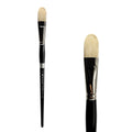 Trekell Hog Bristle Long Handle Artist Brush - Size #12 Filbert Trekell Art Supplies