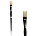 Trekell Hog Bristle Long Handle Artist Brush - Size #12 Flat Trekell Art Supplies