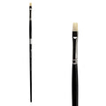 Trekell Hog Bristle Long Handle Artist Brush - Size #2 Bright Trekell Art Supplies