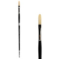 Trekell Hog Bristle Long Handle Artist Brush - Size #3 Long Filbert Trekell Art Supplies