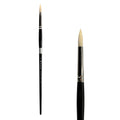 Trekell Hog Bristle #4 Round Brush - Long Handle Trekell Art Supplies
