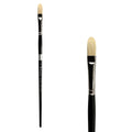 Trekell Hog Bristle Long Handle Artist Brush - Size #6 Filbert Trekell Art Supplies