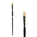 Trekell Hog Bristle Long Handle Artist Brush - Size #6 Flat Trekell Art Supplies