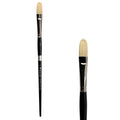 Trekell Hog Bristle Long Handle Artist Brush - Size #8 Filbert Trekell Art Supplies