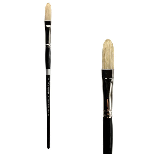 Trekell Hog Bristle Long Handle Artist Brush - Size #8 Long Filbert Trekell Art Supplies