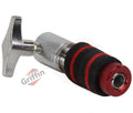GRIFFIN Hi-Hat Clutch Mount Deluxe Version | Alloy Metal Speed Threads | Universal Holder to Fit Most Hi-Hat Cymbals,  Rods & Hihat Stands | Red locking Nut GeekStands.com