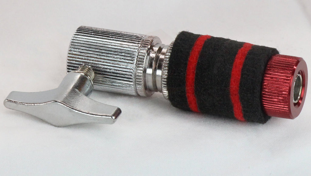 GRIFFIN Hi-Hat Clutch Mount Deluxe Version | Alloy Metal Speed Threads | Universal Holder to Fit Most Hi-Hat Cymbals,  Rods & Hihat Stands | Red locking Nut GeekStands.com