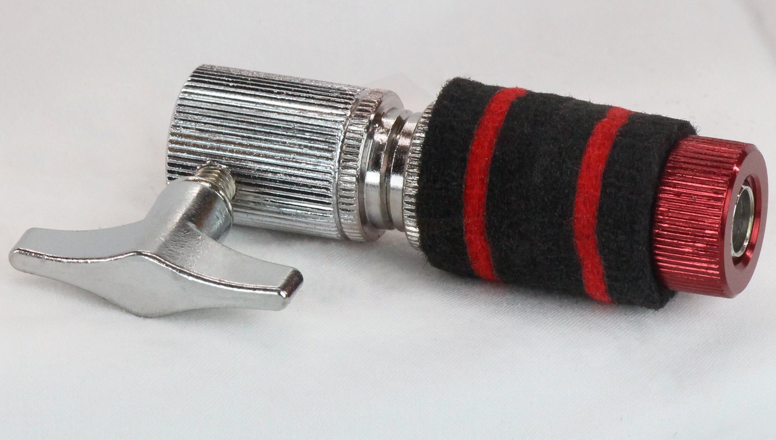 GRIFFIN Hi-Hat Clutch Mount Deluxe Version | Alloy Metal Speed Threads | Universal Holder to Fit Most Hi-Hat Cymbals,  Rods & Hihat Stands | Red locking Nut GeekStands.com