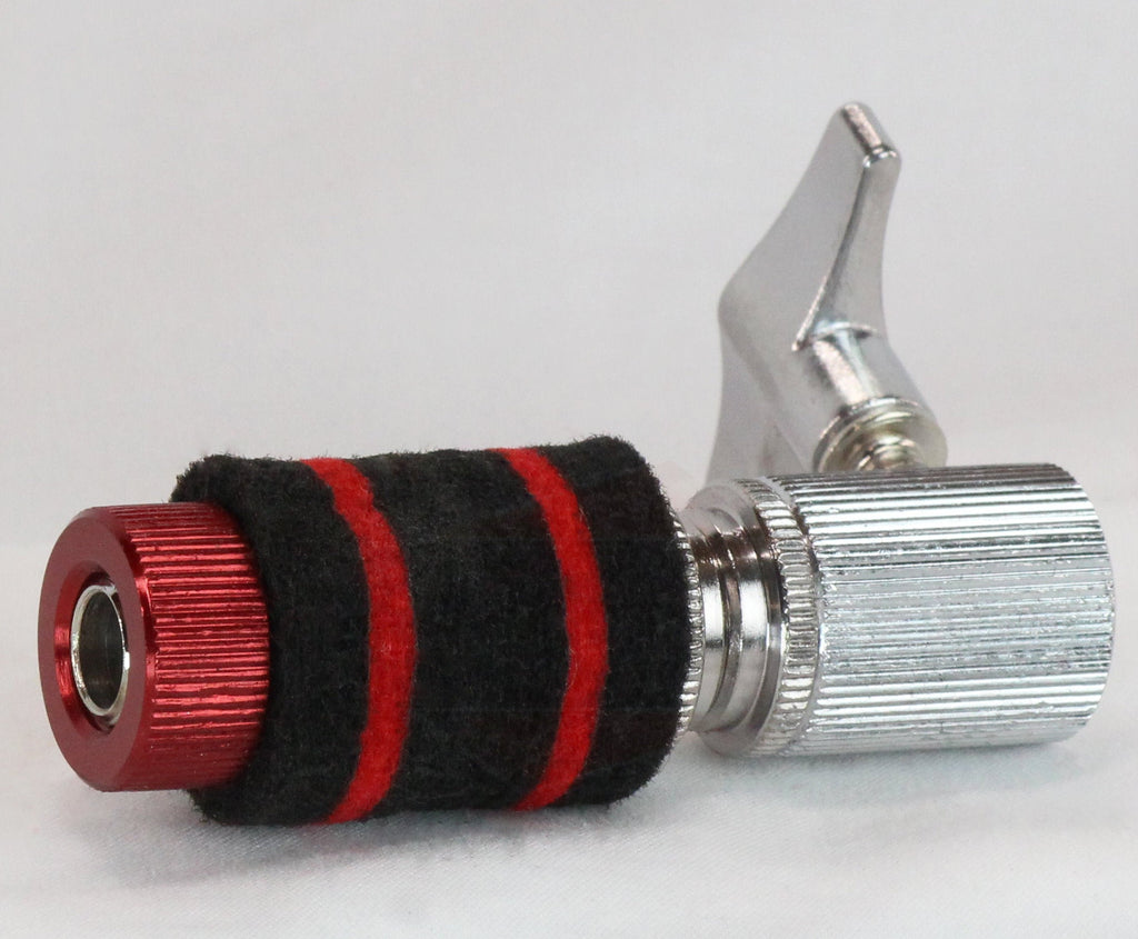 GRIFFIN Hi-Hat Clutch Mount Deluxe Version | Alloy Metal Speed Threads | Universal Holder to Fit Most Hi-Hat Cymbals,  Rods & Hihat Stands | Red locking Nut GeekStands.com