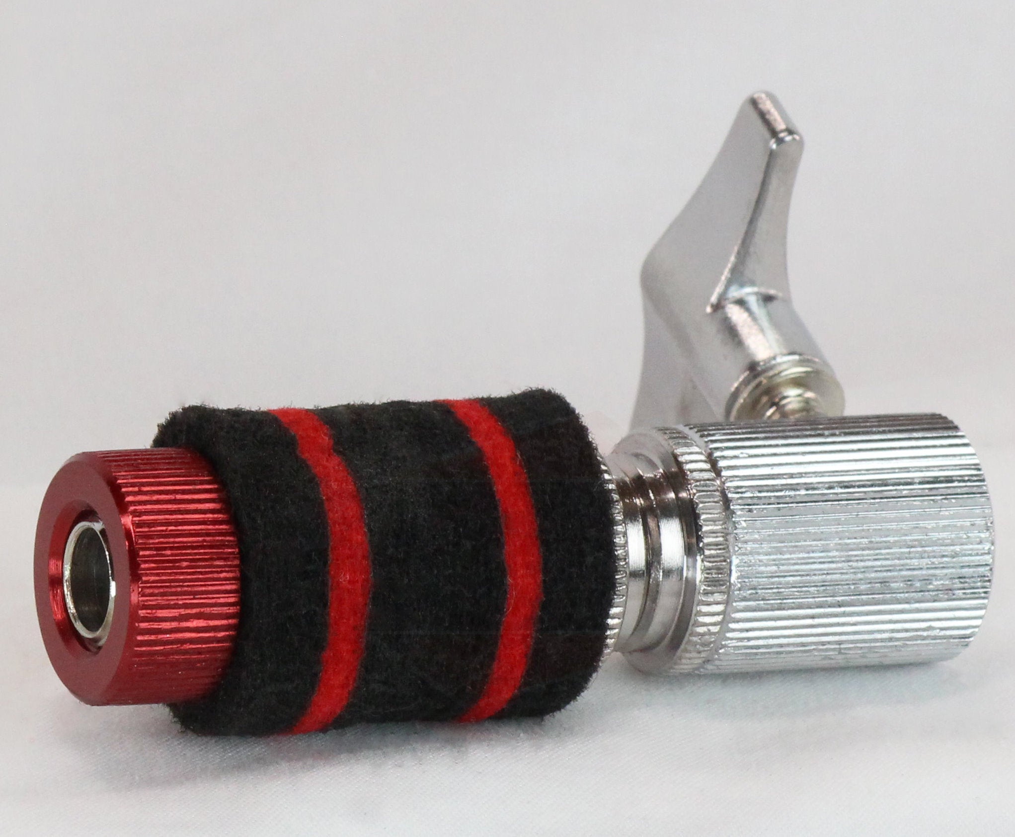 GRIFFIN Hi-Hat Clutch Mount Deluxe Version | Alloy Metal Speed Threads | Universal Holder to Fit Most Hi-Hat Cymbals,  Rods & Hihat Stands | Red locking Nut GeekStands.com