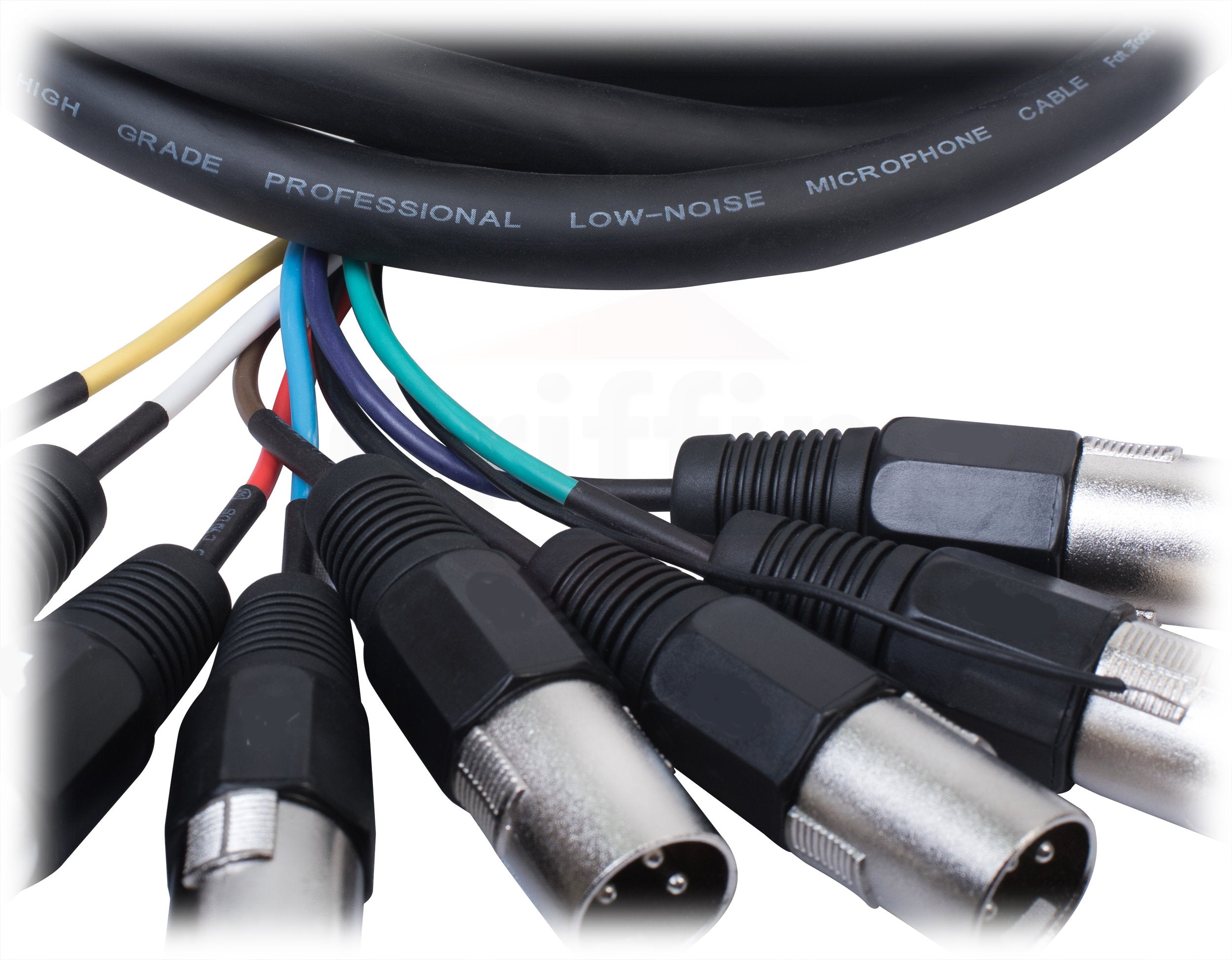 2 PACK - FAT TOAD 8 Channel XLR Snake Cable Patch 10ft | Studio Stage, Live Sound Recording Multicore Cords | Pro-Audio Shielded 3-Pin Balanced Wires for Microphone Interface DMX Hub, DJ Digital Mixer GeekStands.com