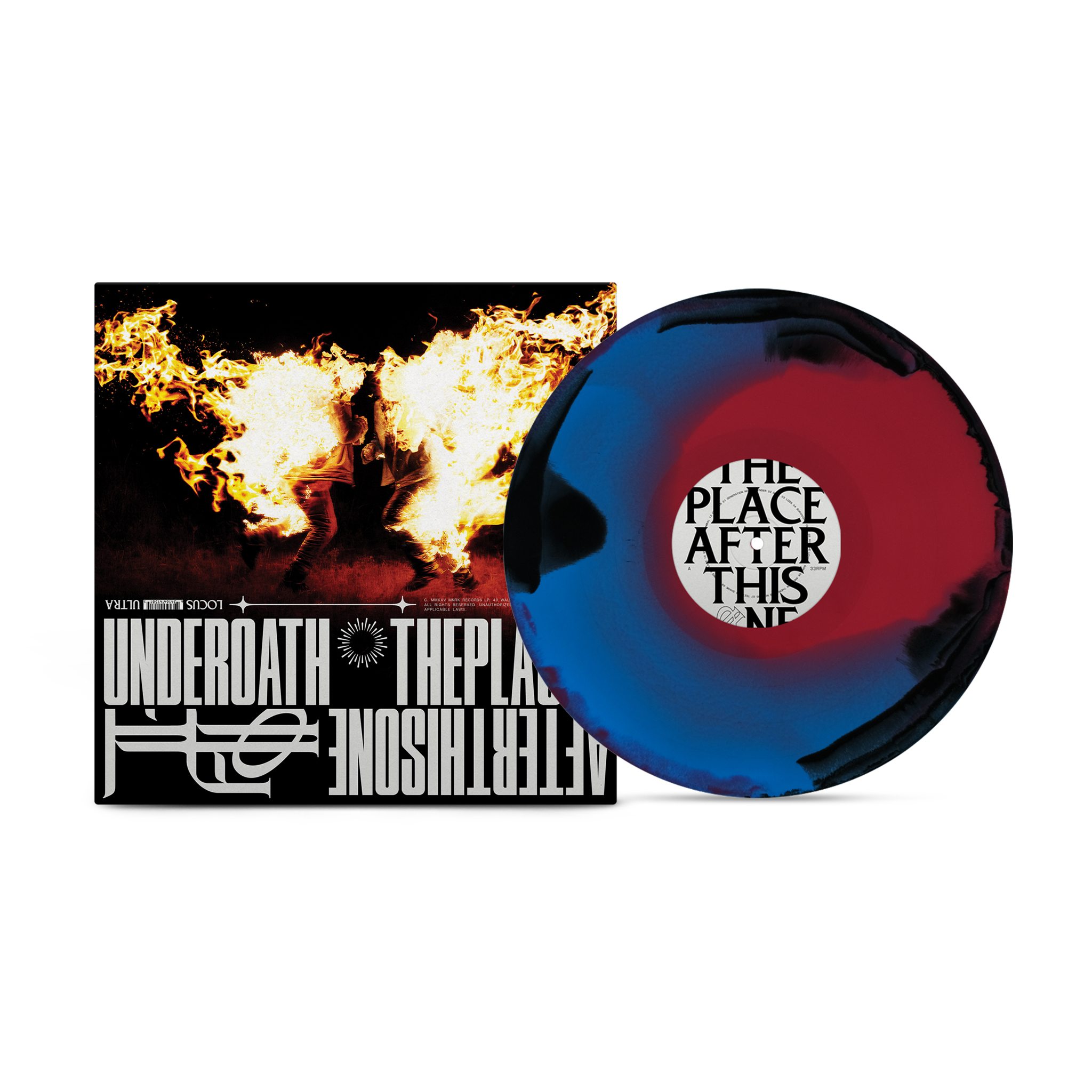 Underoath - The Place After This One Black + Blue Red Swirl Vinyl MNRK Heavy