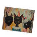Black Art Postcard | Black Girl Unicorns + Forest Fantasy artwork Black Magic Social Club