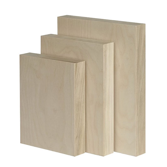 Trekell Unprimed Baltic Birch Panel - 1 3/4" Gallery Profile Wooden Canvas for Painting Trekell Art Supplies