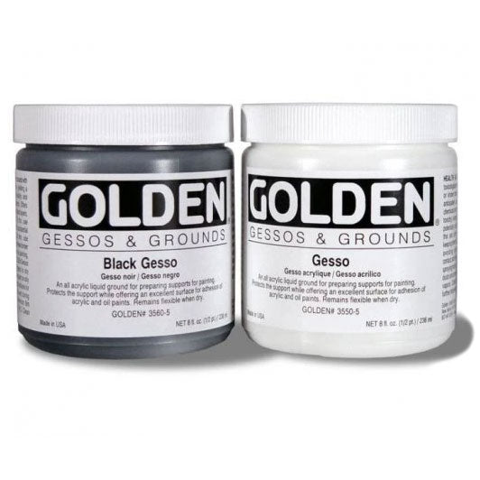 Golden Acrylic Gesso | Professional Acrylic Primer for Artists Trekell Art Supplies
