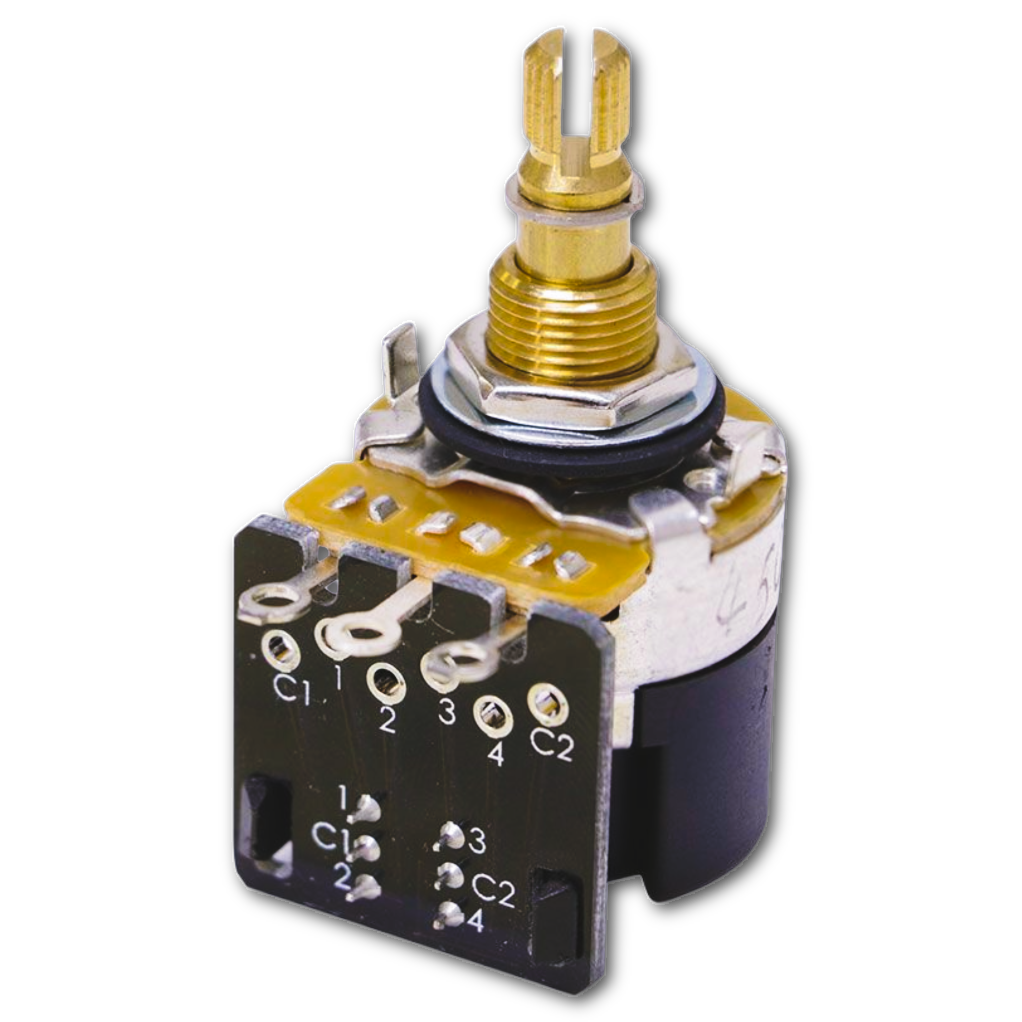 500KΩ Push-Pull DPDT Potentiometer ⅜" Bushing (Fine) - Fits Gibson® Randy's LLC