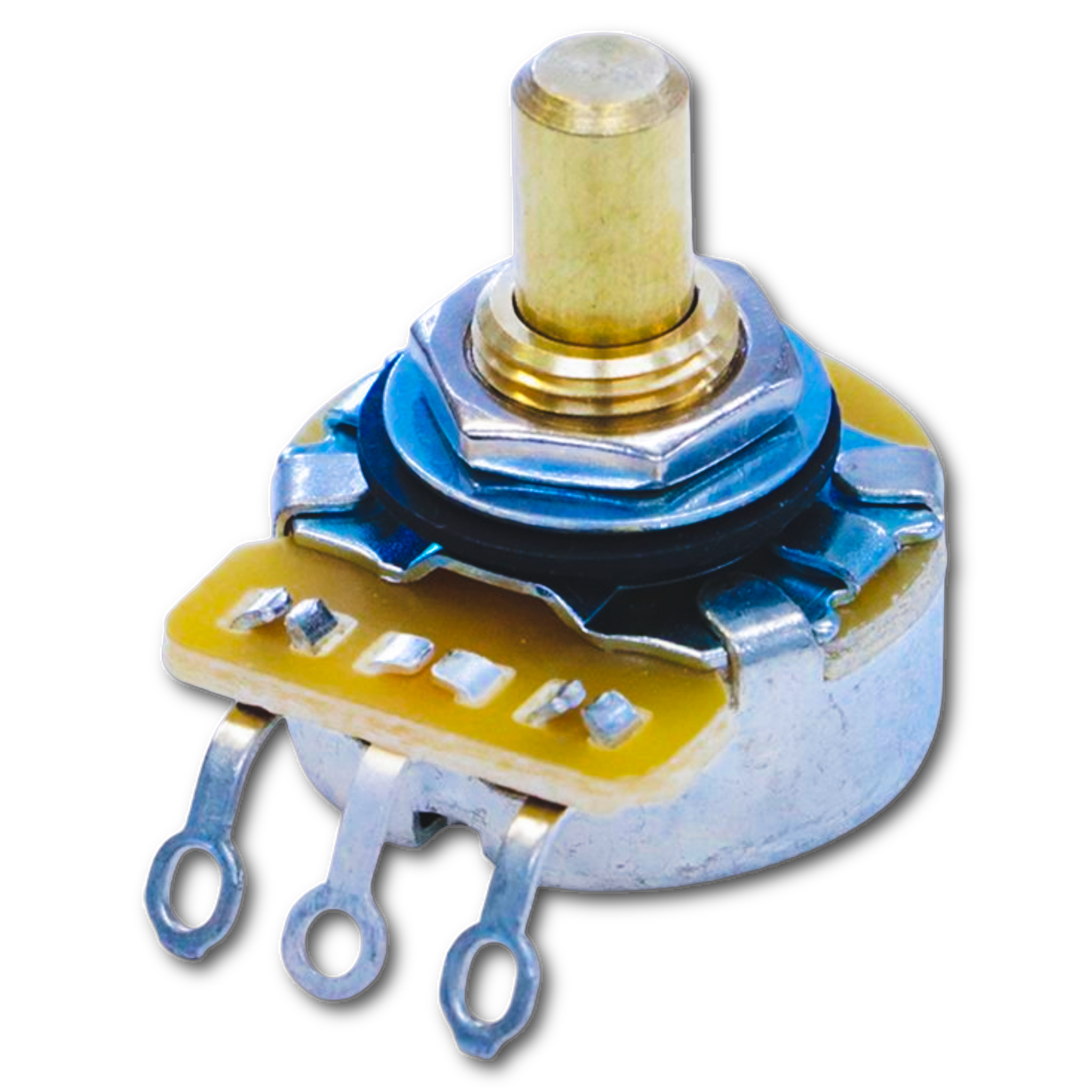 Vintage 275K Ω Potentiometer for Bass, P90 & Single Coil Pickups (Solid Shaft) - Fits Fender® Telecaster® Randy's LLC