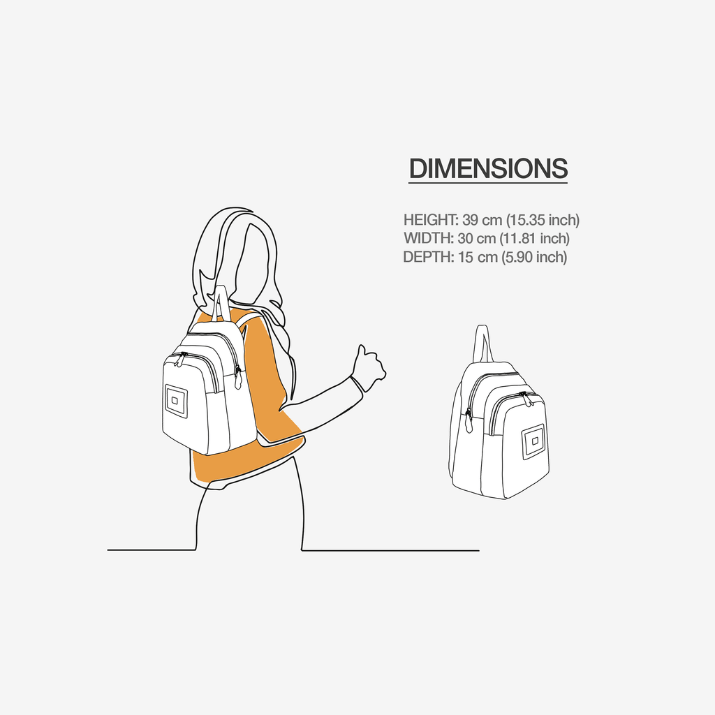 Black & Yellow Vegan Backpack BYMANYC ® New York – Italy Made BYMANYC ® New York