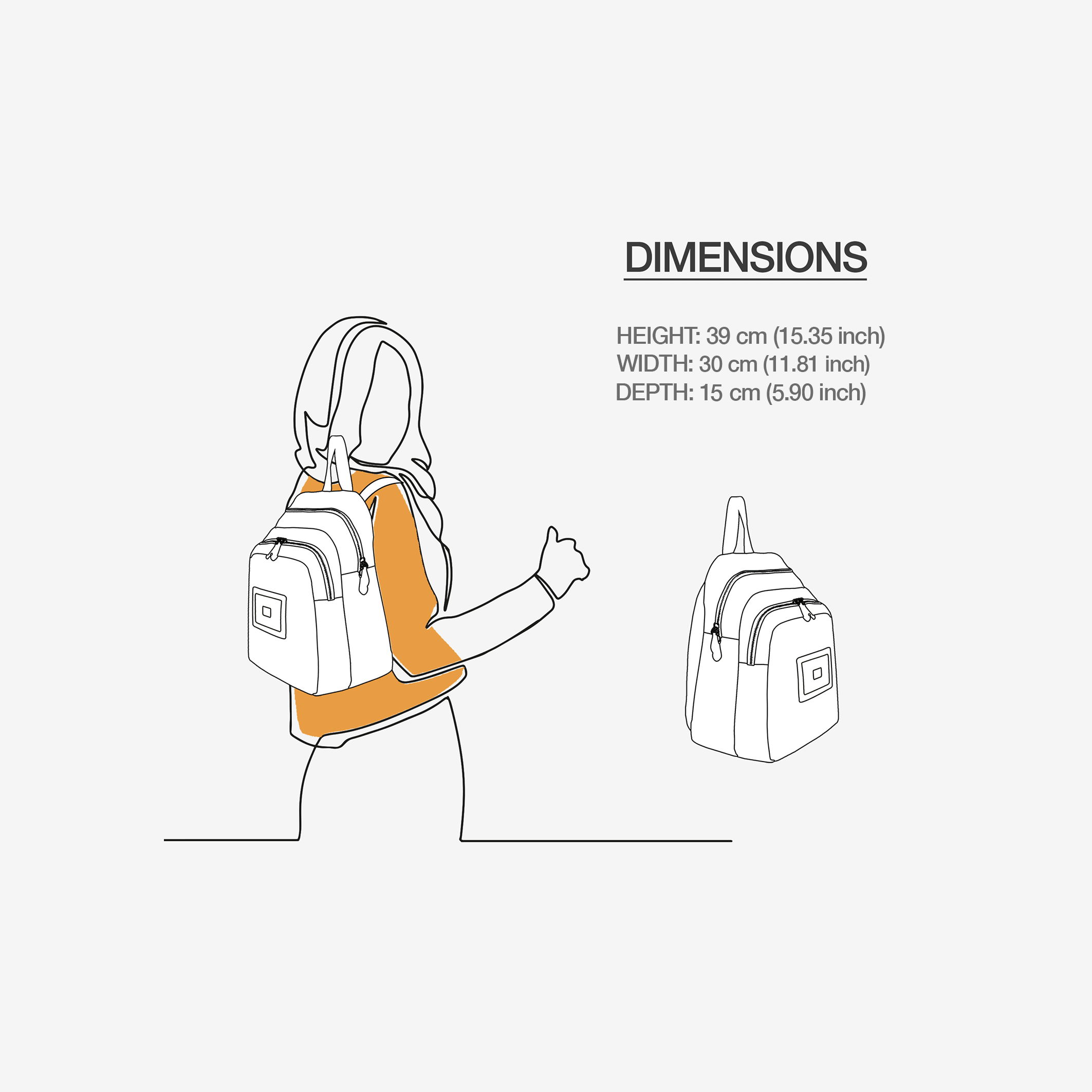 Black & Yellow Vegan Backpack BYMANYC ® New York – Italy Made BYMANYC ® New York