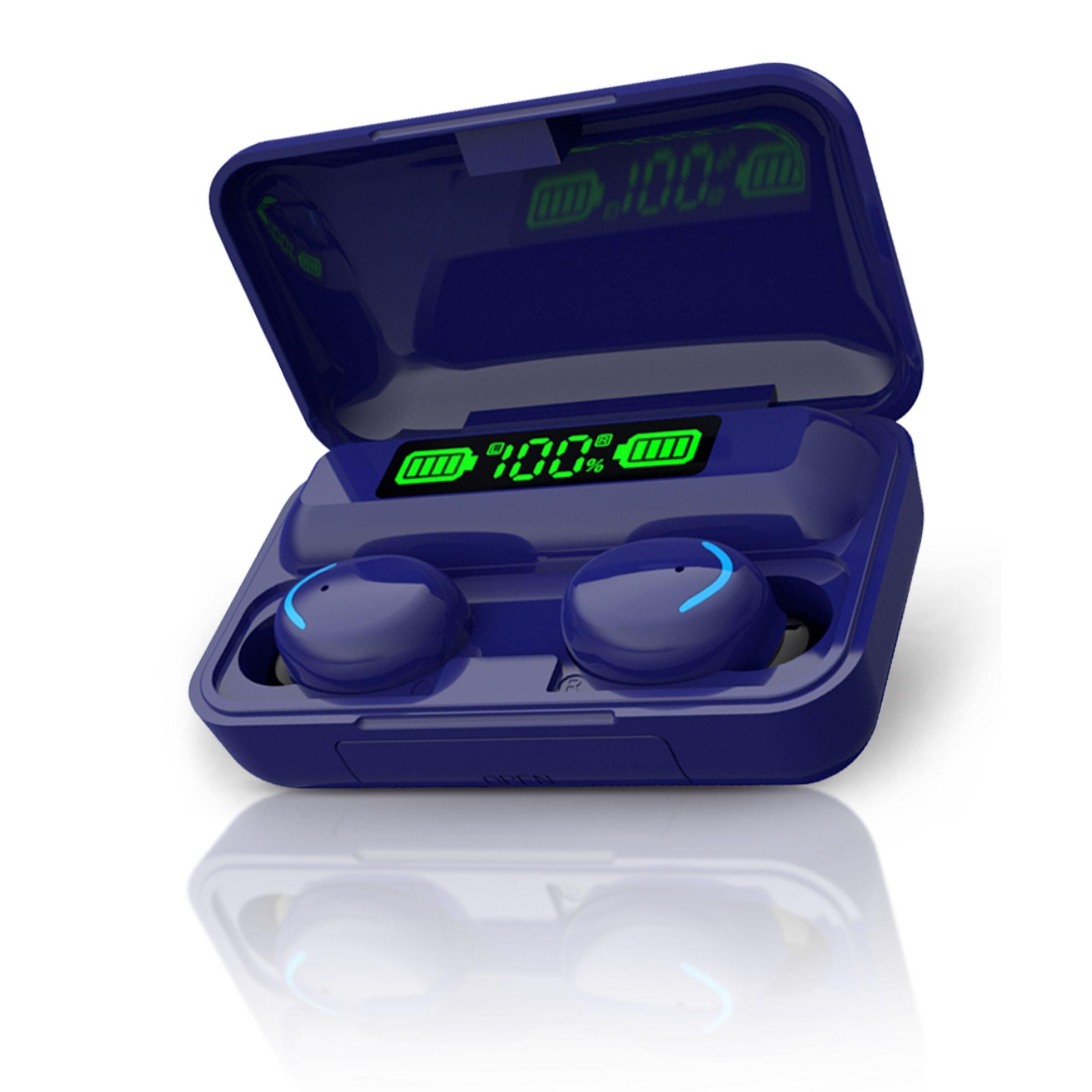 TWS Wireless Earbuds Ð Bluetooth 5.1 HiFi Stereo Noise-Cancelling Earphones with Touch Control, Built-in HD Mic, and Charging Case KENRO