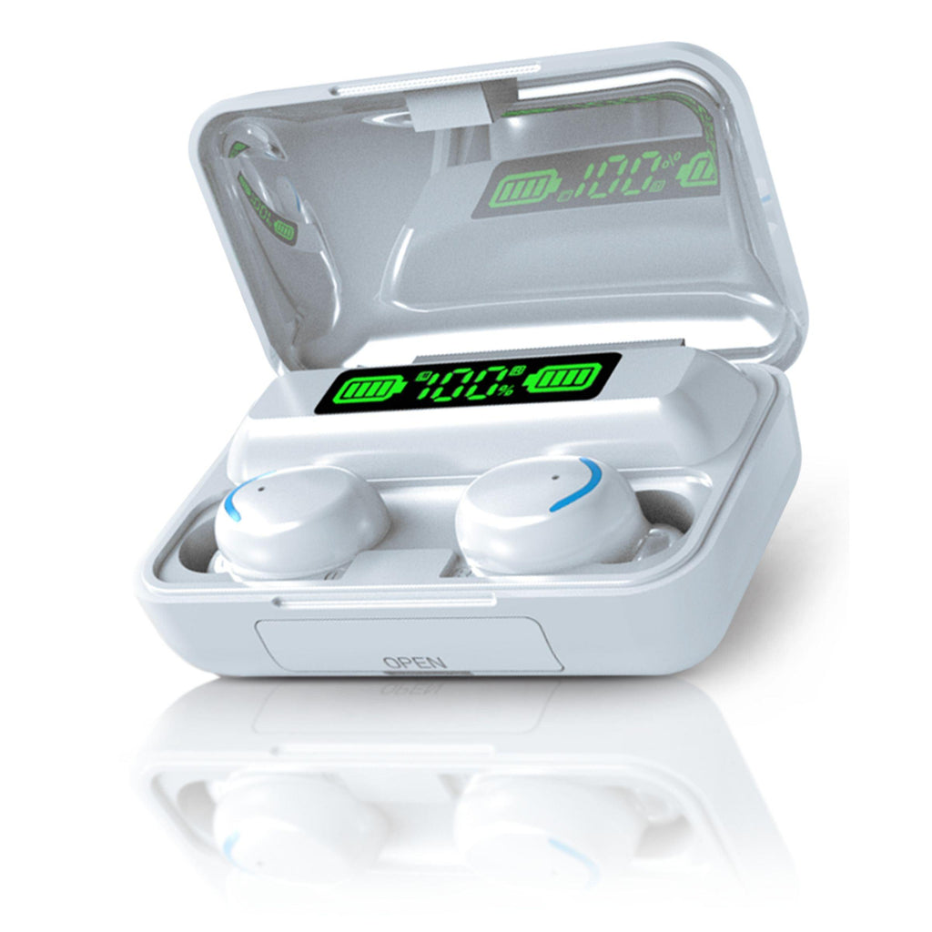 TWS Wireless Earbuds Ð Bluetooth 5.1 HiFi Stereo Noise-Cancelling Earphones with Touch Control, Built-in HD Mic, and Charging Case KENRO