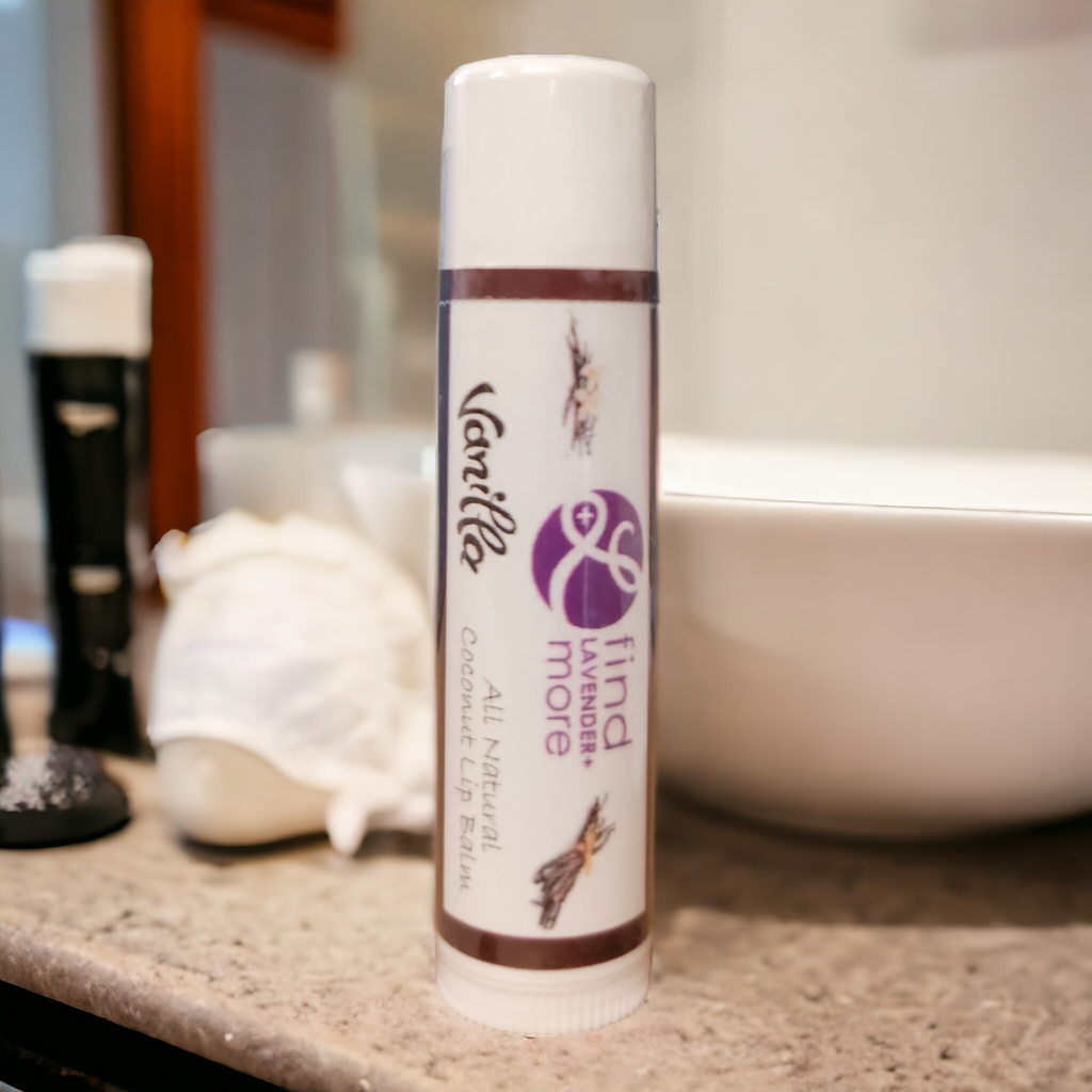 Natural Shea Butter Lavender Lip Balm Set 3-Pack Findlavender.com