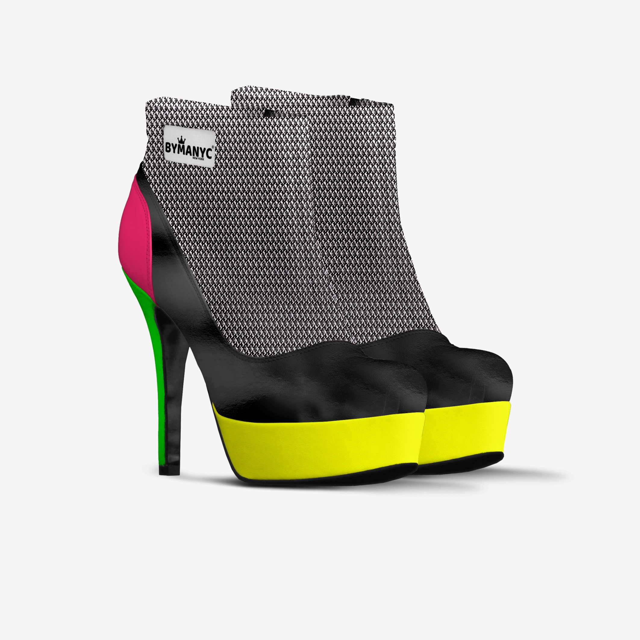 Vegan Ankle Boot Platform BYMANYC® New York Fierce Black BYMANYC ® New York