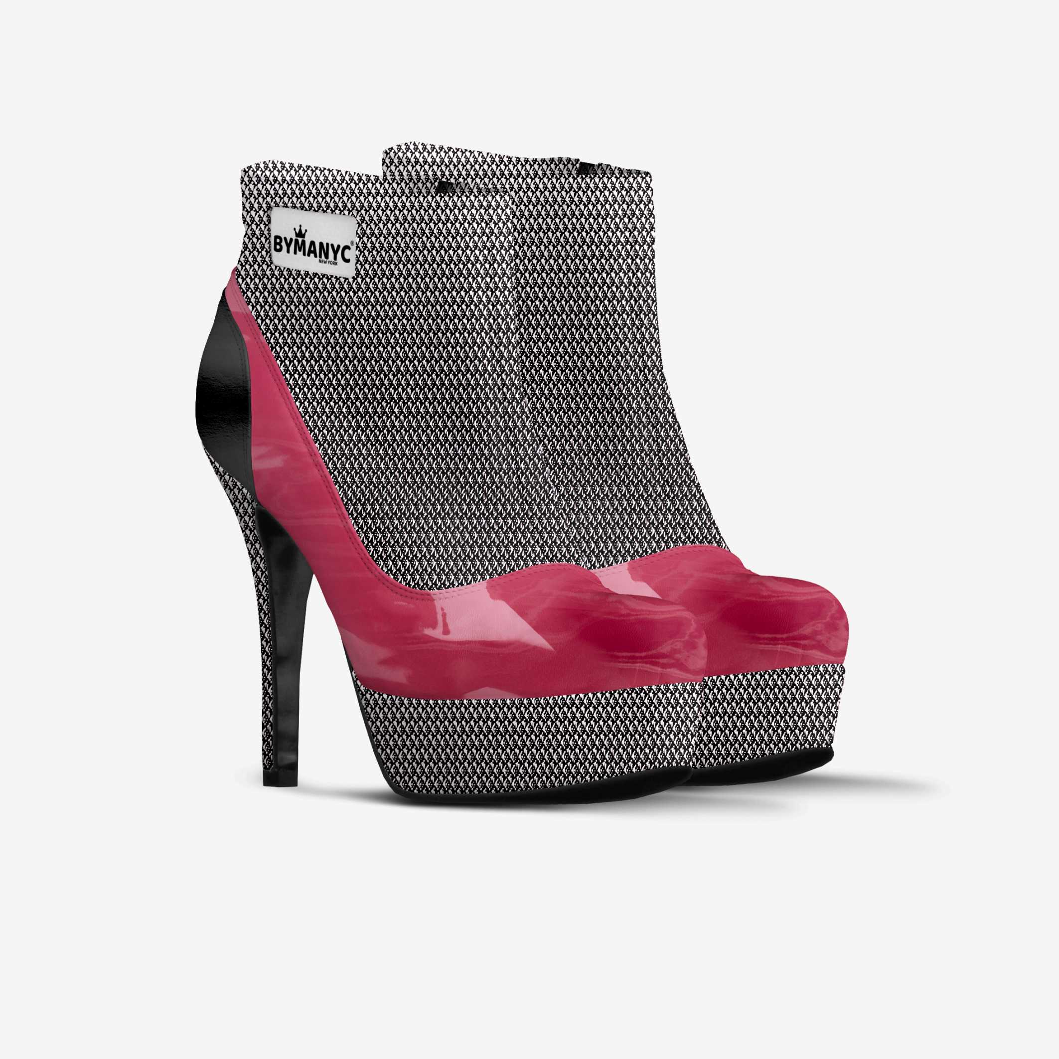 Vegan High Heel Ankle Boots BYMANYC® New York Luxe Black BYMANYC ® New York