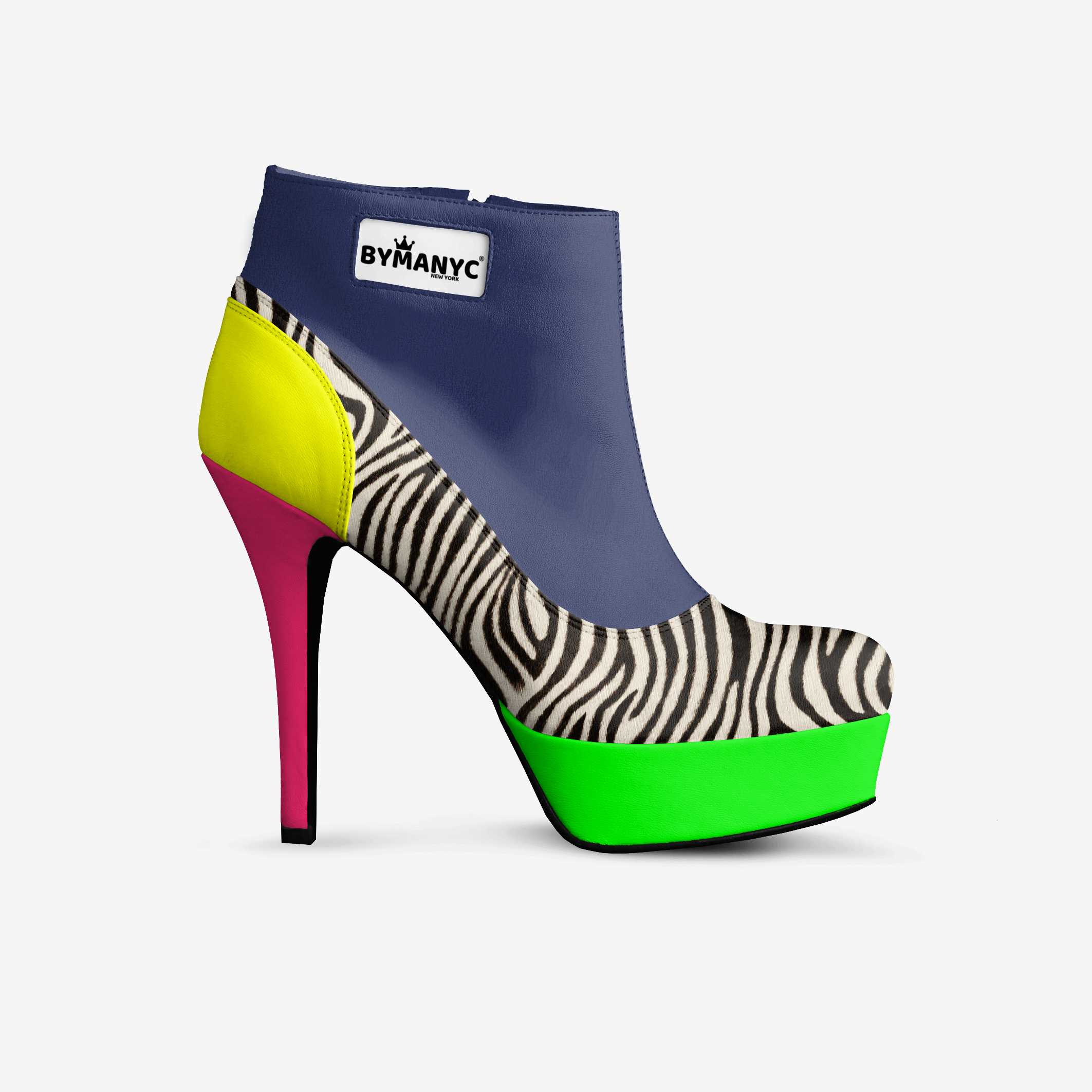 Vegan Platform Ankle Boots BYMANYC ® New York Bold Black BYMANYC ® New York