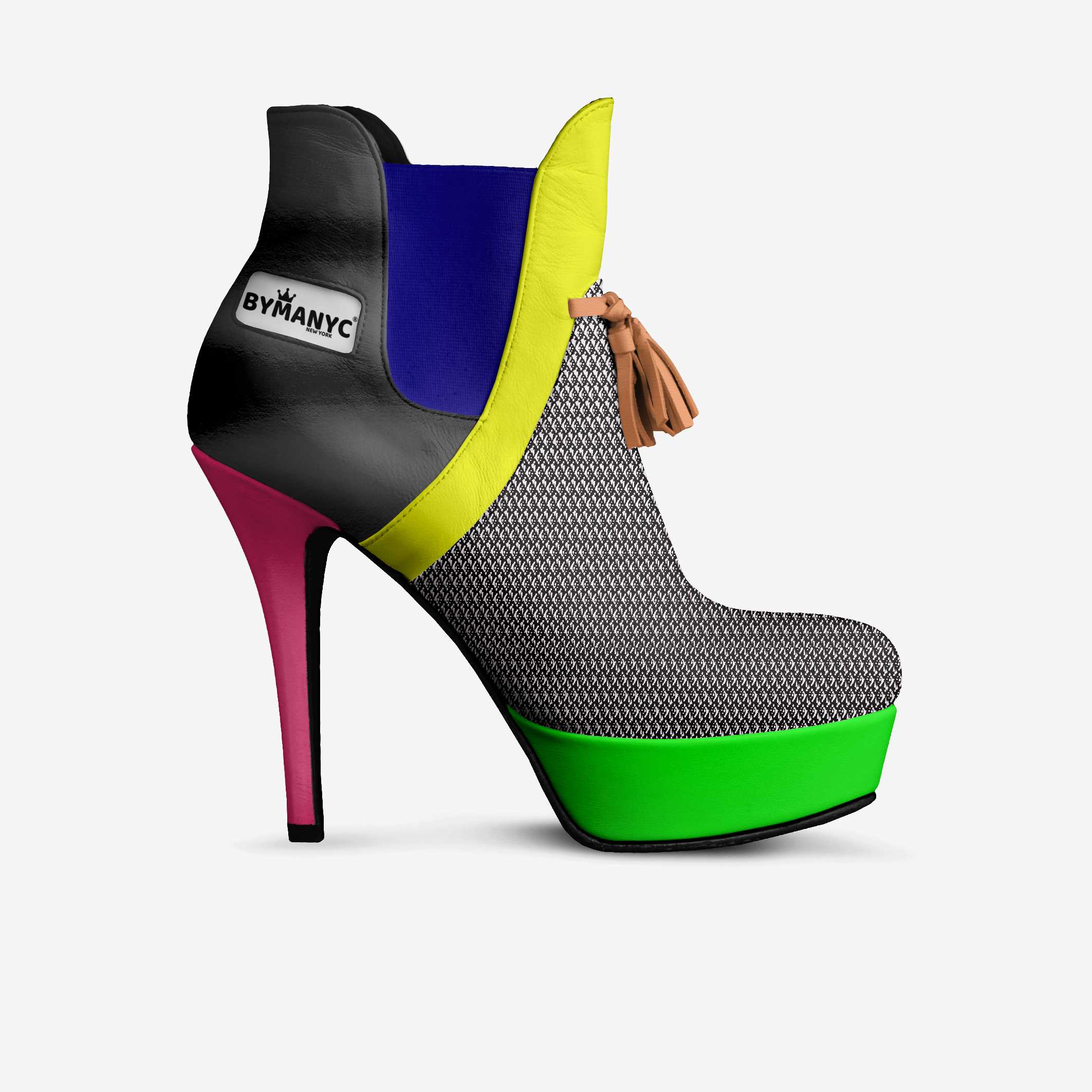 Vegan Platform Boots BYMANYC® New York Urban Chic Black BYMANYC ® New York