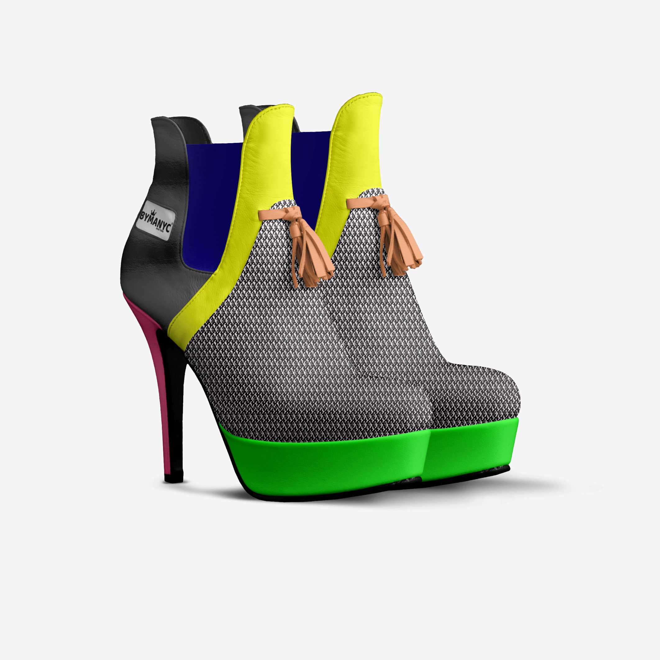 Vegan Platform Boots BYMANYC® New York Urban Chic Black BYMANYC ® New York