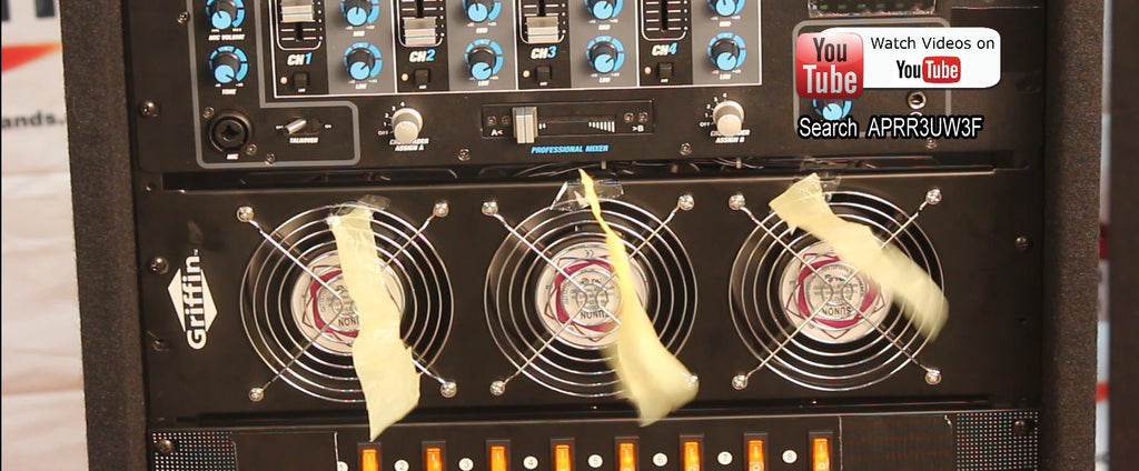 GRIFFIN Rackmount Cooling Fan - 3U Ultra-Quiet Triple Exhaust Fans, Keep Studio Audio Equipment Gear Cool - Rack Mount on Network IT System Server GeekStands.com