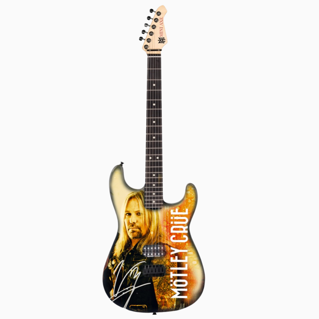 Mötley Crüe Full Band Collector's Miniature Guitar Set The Mini Axe