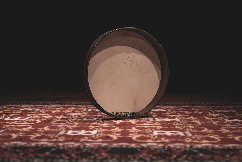 18" Wave / Ocean Drum, Walnut Brown Utah Energy Healing Center
